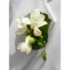 boutonnière en Freesias 