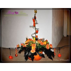 composition halloween atelier floral 