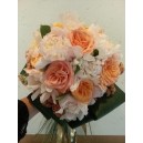 bouquet rond roses et pivoines 