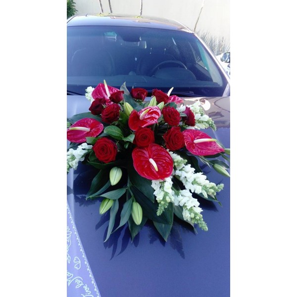 décoration voiture mariage - Stessy Fleurs