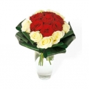 bouquet rond de roses 